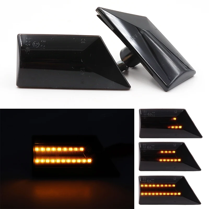 

2X Car Led Dynamic Side Marker Flowing Turn Signal Light Sequential Blinker Indicator For Opel Vectra C Signum 2003-2008