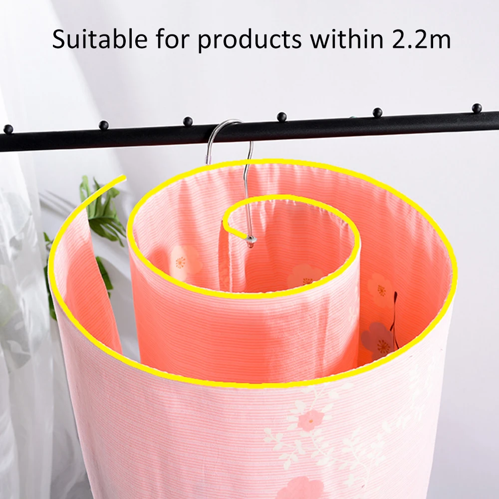 Drying Rack For Clothes Bed Sheets Spiral Hanger Circle Rotate Save
