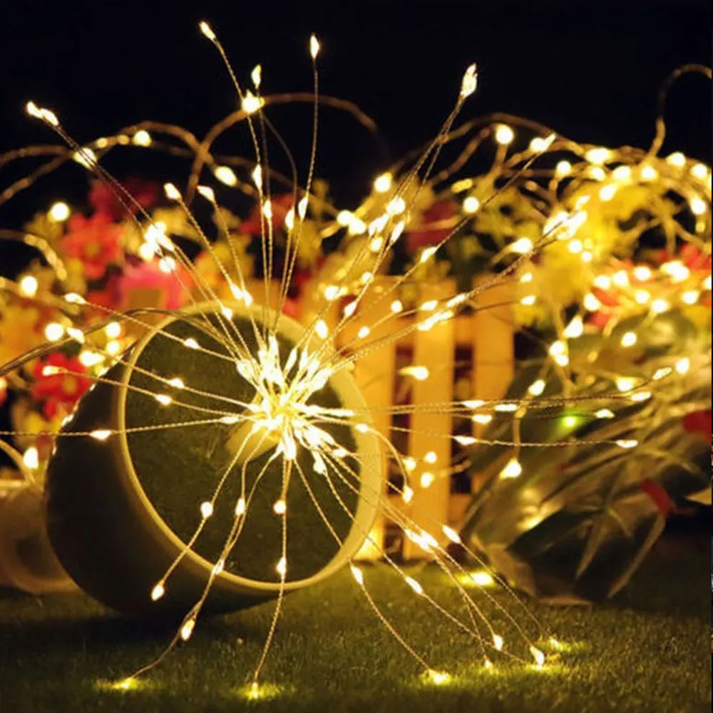 

Solar Energy Firework String Light Dandelion Lights Multicolor Landscape Lamp Festival Wedding Decor Christmas Party Lights