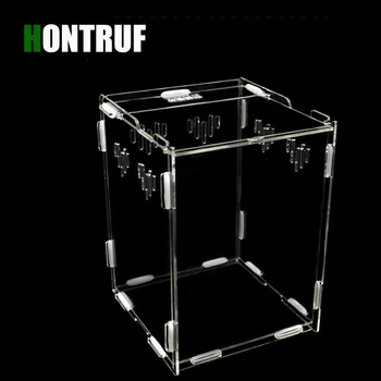 

16*22*16cm Acrylic transparent combination reptile box spider hermit crab spider turtle tank