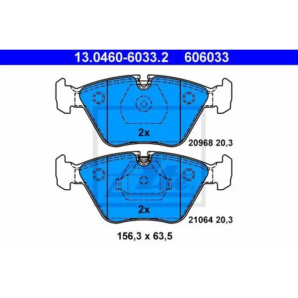 Колодки дисковые п.\ BMW E34 1.8-2.5TDs 89-95/E32 3.0-5.0 86-94 | Автомобили и мотоциклы