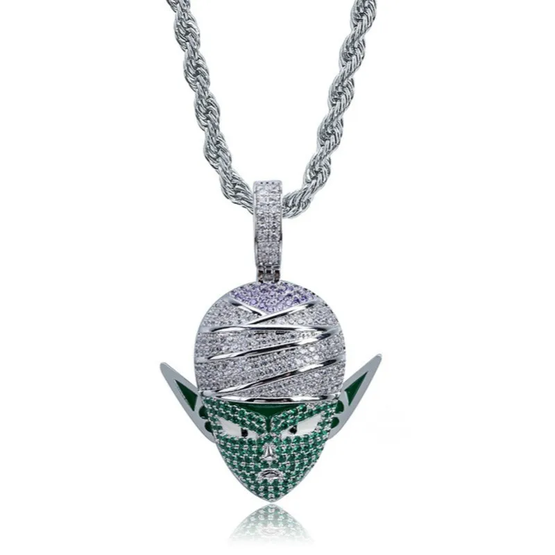 Классическое мужское ожерелье в стиле хип-хоп, подарок для мужчин, Классическая Подвеска в виде Драконий жемчуг, Женская цепочка, золотое, серебряное ожерелье