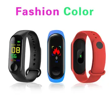

M3 Smart Bracelet Band Blood Pressure IPS Screen Oxygen Heart Rate Monitor Smart Bracelet Waterproof Fitness Tracker Wristbands