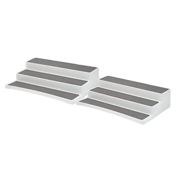 

3 TIER CABINET KITCHEN SPICE RACK NON-SLIP STORAGE ORGANIZER STAND DISPLAY