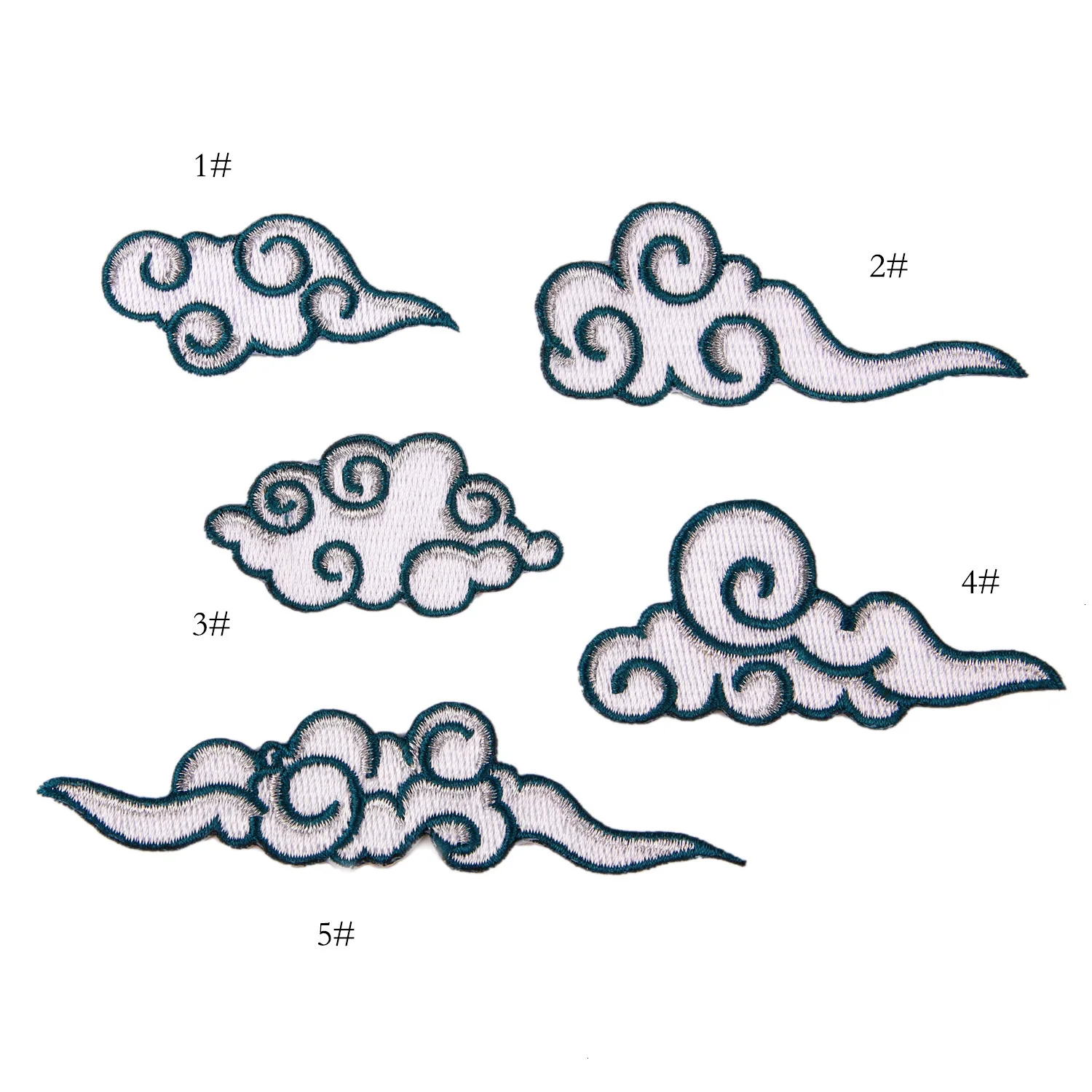 

New Arrival Fine Auspicious clouds with Chinese characteristics Patches 3D Sew On Patch For Ancient costume Clothes Applique