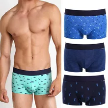 Мужские боксеры с принтом, хлопковые трусы, дышащие сексуальные трусы, мягкие шорты, нижнее белье для мужчин# YC