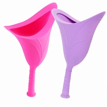 

AYHF-Purple Female Urination Device Women Pee Funnel-Portable Silicone Female Urinal for Travelling,Hiking,Outdoor Urine Funnel