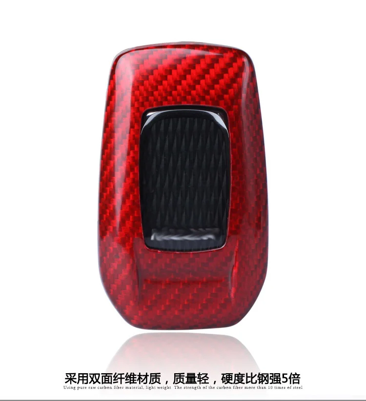 Чехол для ключей из углеродного волокна для Toyota 86 RAV4 Reiz Crown Lewin YARIS CALLORA CAMRY HANLANDER Prado Land Cruiser - Название цвета: Key case