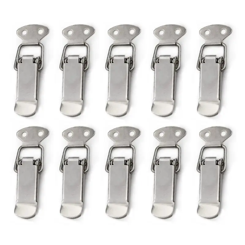 Furniture Hardware Toggle Latches Jewelry Box Hasp 10 Pcs Suitcase Chest Buckle