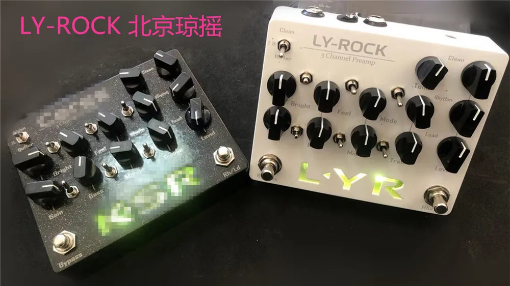 Ly-Rock Pedali Di Atterraggio Per Preamplificatore A 3 Canali Effetto A Blocco Singolo Ritmo Pulito Solo Piombo Per Chitarra Ksr Ceres Artmis 100 Colo