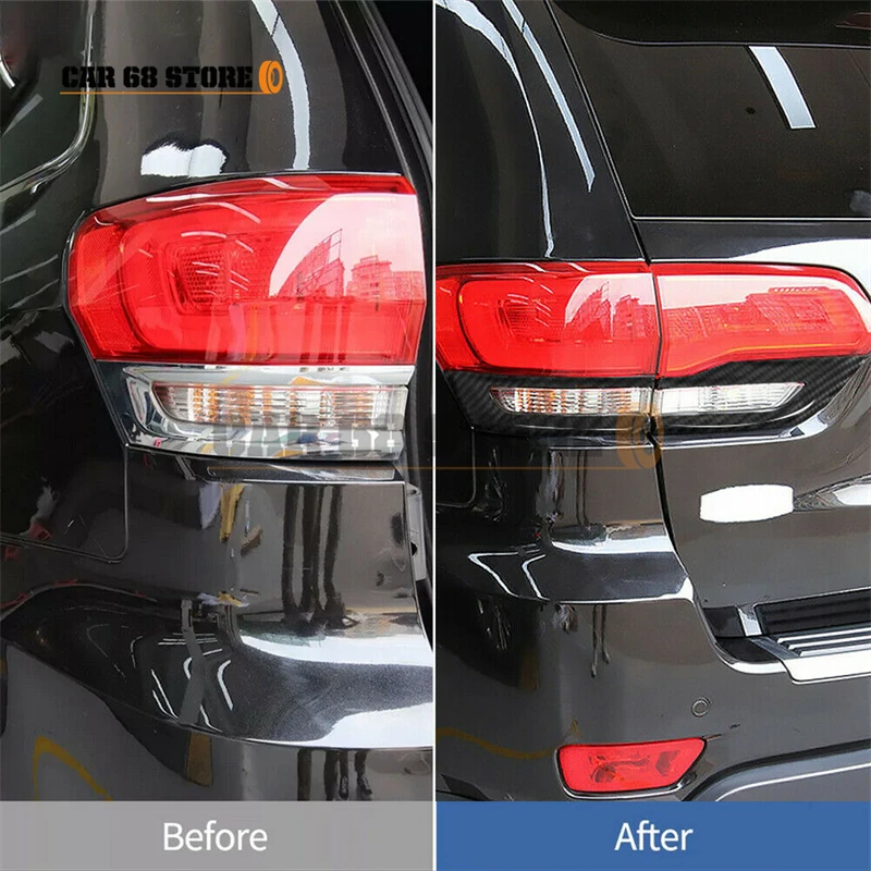 Grand Cherokee tailgate taillight trim car taillight decoration OE:68220970AA 68220968AA 68219812AA 68219813AA For 2014- Jeep Grand Cherokee 9Pcs/Set