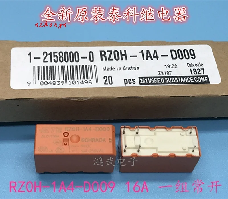 Оригинальное rz0h-1a4-d009 реле 9VDC 16A группа нормально открывается