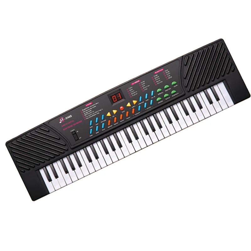 

Multi-functional Children Model Electronic Keyboard 54 Keys with Microphone Charging Cable Educational Early Childhood ENLIGHTEN