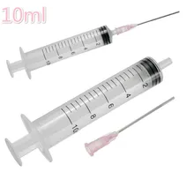 2/5/10pcs 10ml Disposable Plastic Veterinary Syringe With Needles For Pet Farm Animal Cat Dog Pig Cattle Sheep Horses