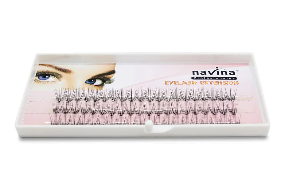 Navina 60 пряди 10D наращивание ресниц натуральный норковый 3D русский объем Искусственные ресницы Индивидуальный кластер ресницы макияж ресницы