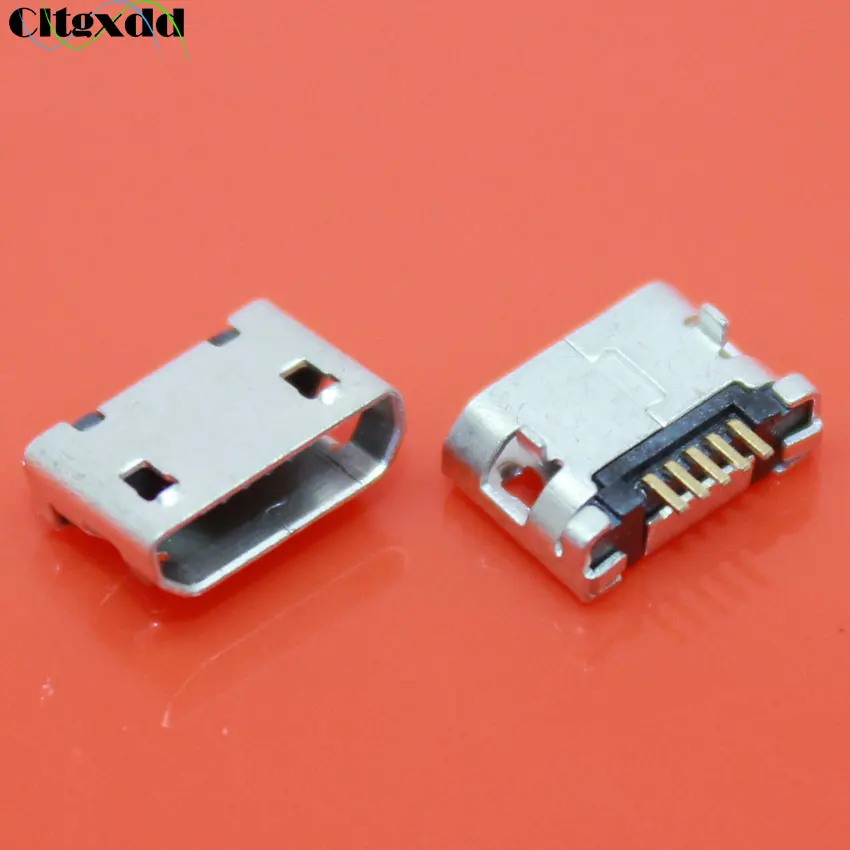 Cltgxdd 1 шт. Micro USB Jack 5 Pin Плоский DIP хвост разъем Micro USB зарядный порт для samsung lenovo Huawei ZTE htc и т. Д