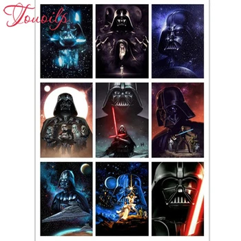 

TOUOILP DIY 5d Diamond Painting Star Wars Full Square/Round Drill Crystal Mosaic Picture 5d diy Diamond Embroidery
