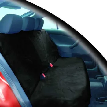 

Front Rear Waterproof Anti Dirt Heavy Duty Washable Universal Protector Polyester Dustproof Black Solid Cushion Car Seat Cover