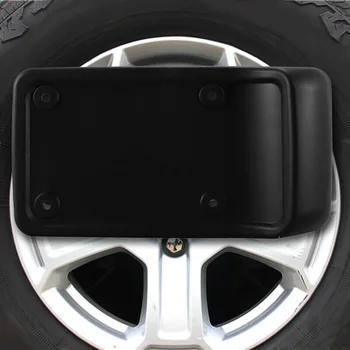 

ABS License Plate Holder Decor For Jeep TJ Wrangler 1997-2006 Parts Car Auto Black Practical