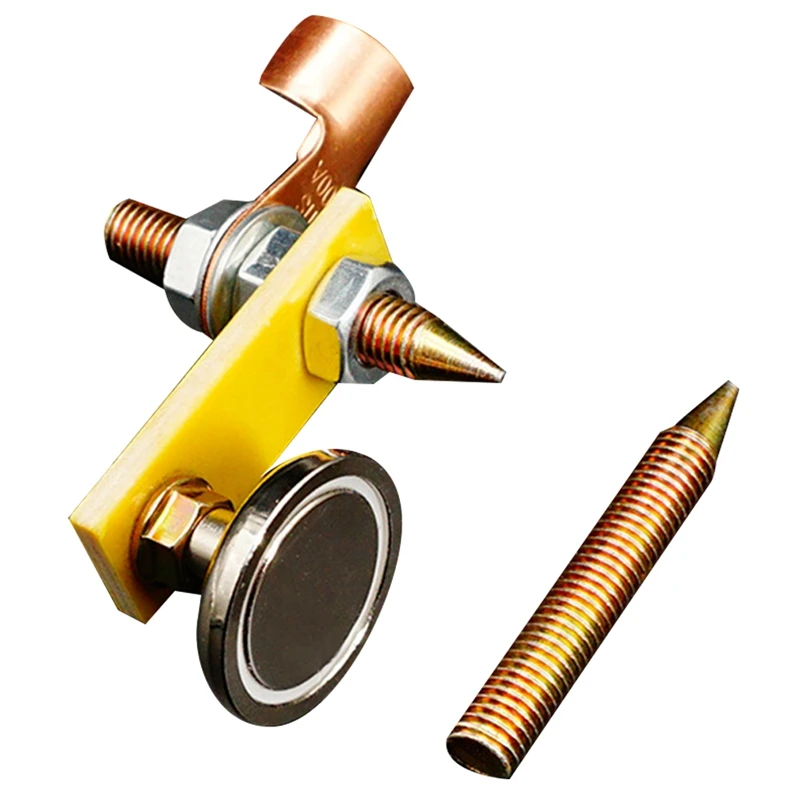 Abrazadera de tierra magnética conductora para soldadura