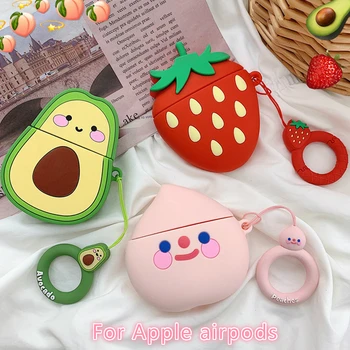 

Ins Style Cute for Apple Airpods 1 2wireless Bluetooth Headset New Liquid Silicone Drop Protection Sleeve with Charging