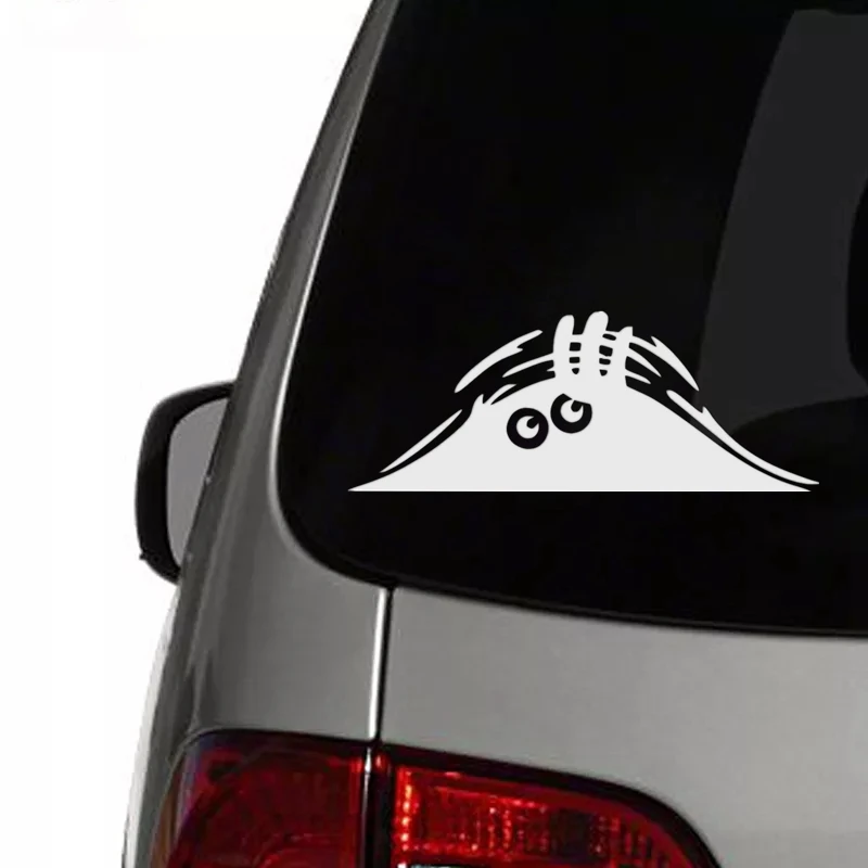 30289# 25x9.6 cm Eyes Peeking car sticker vinyl car decal waterproof  stickers on car truck bumper rear window - AliExpress