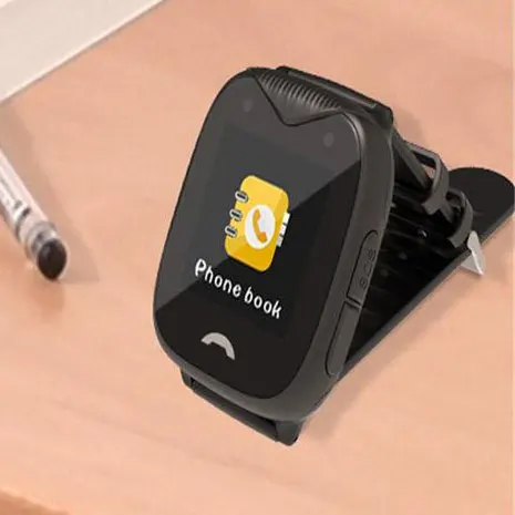 black Водонепроницаемый gps-трекер стилус для сенсорного экрана gps wifi lbs SOS расположение вызова несколько отслеживания Smartwatch для детей - Цвет: black