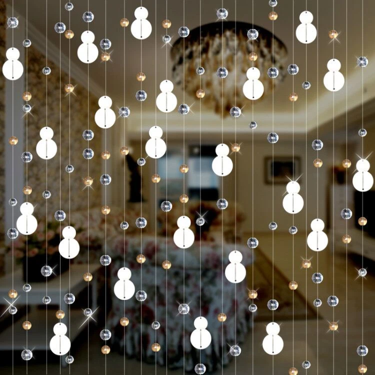 Cortina de cuentas cristal Feng shui para decoración del hogar, colgante de plástico con lentejuelas, adornos de boda, bricolaje, nuevo estilo|Cortinas| - AliExpress