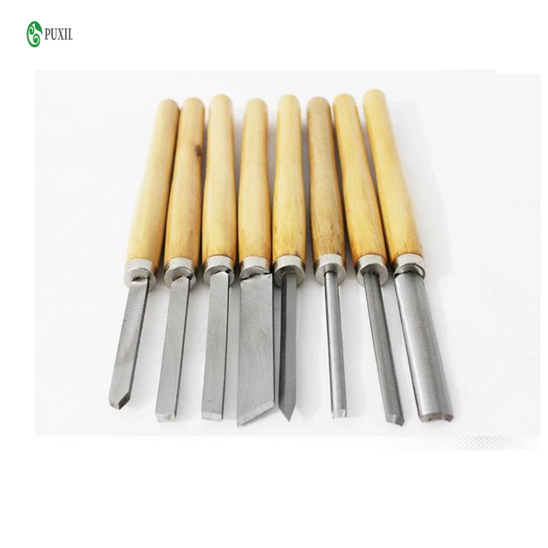

8-piece woodworking lathe, turning tool, wood turning tool, beech wood knife