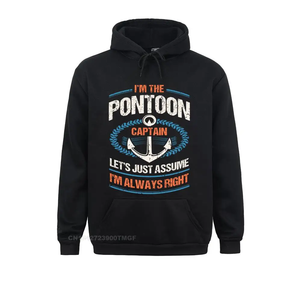 Long Sleeve Hoodies Fall  Women Sweatshirts Retro Pontoon Boat Owner Gift - Im The Pontoon Boat Captain Long Sleeve T-Shirt__19703 Leisure Clothes New Arrival Retro Pontoon Boat Owner Gift - Im The Pontoon Boat Captain Long Sleeve T-Shirt__19703black