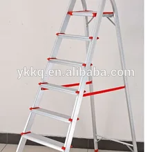 Бытовая Лестница-стремянка Толстый алюминиевый сплав складной лестницы 7-Шаг с узором «елочка» Лестницы чердачного одно поставляет Товары