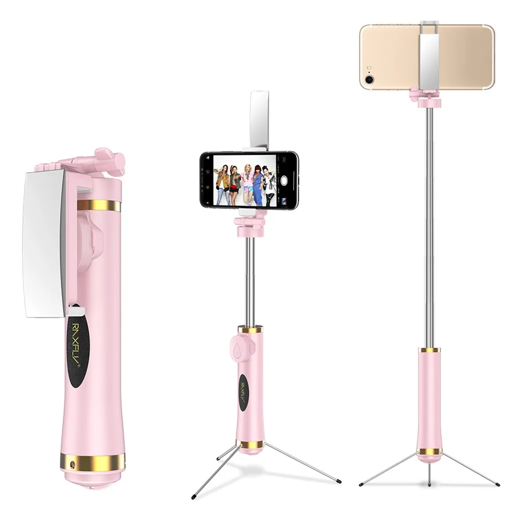 

New 3 in 1 Wireless Bluetooth Selfie Stick Mini Selfie Tripod with Remote Control tripod for phone palo selfi para movil z0725