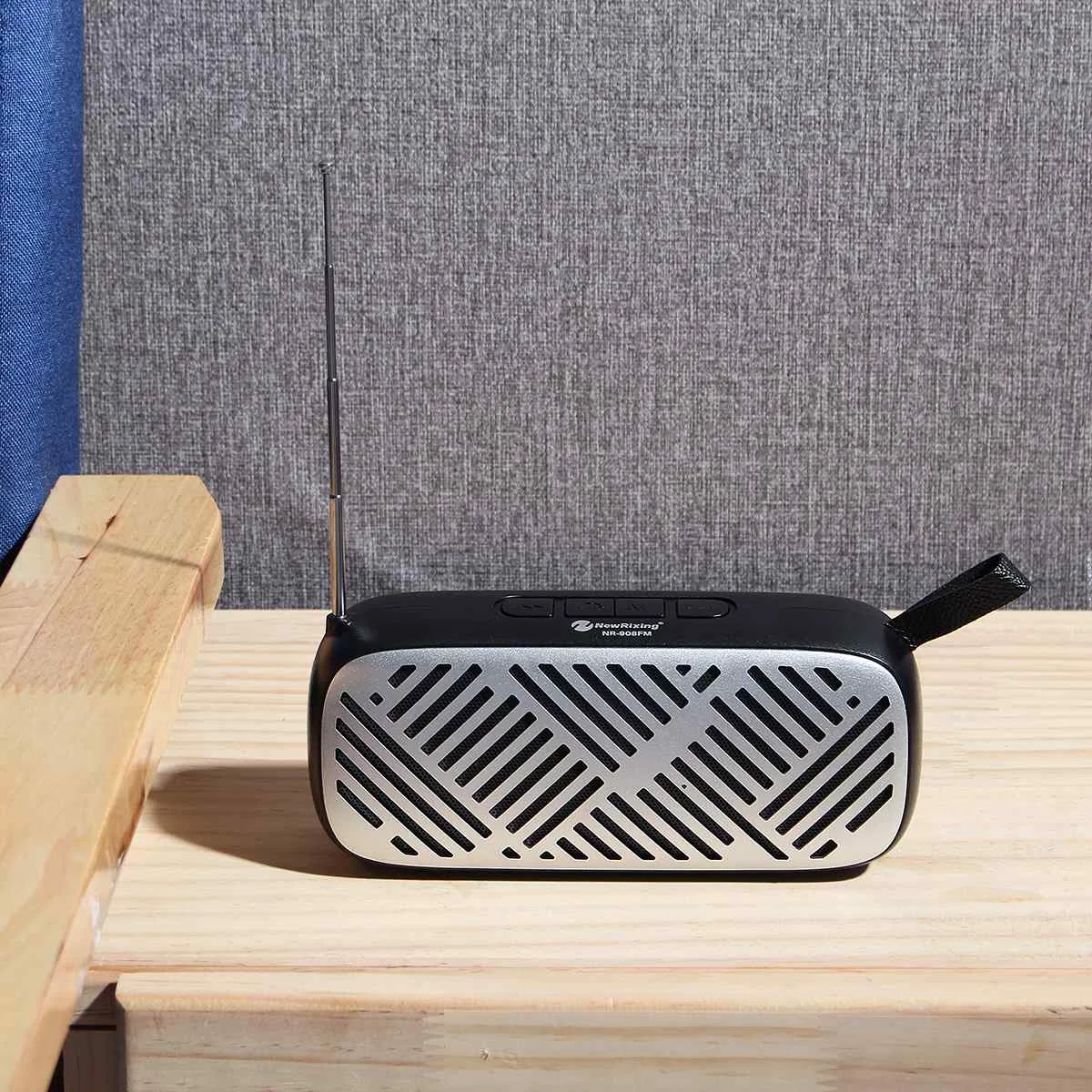 Черный Профессиональный bluetooth 5,0 радио ресивер FM-TSW беспроводной двойной радио динамик с MP3 USB рекордер поддержка Micro SD карты - Цвет: Черный