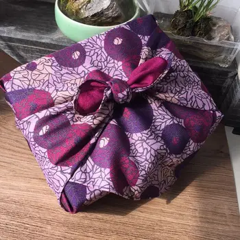 

Purplish red cloth polyester lunch box Book wrapped cloth tablecloth square towel