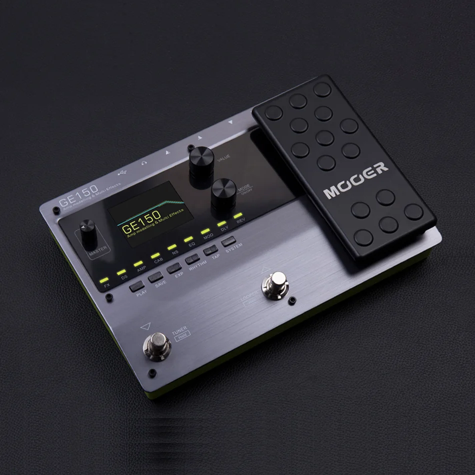MOOER GE150 newest entry in the GE line of multi-effects pedal 55  High-quality amp models and 151 different effects