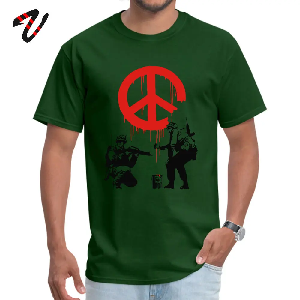 Banksy Normal Short Sleeve Tops & Tees Thanksgiving Day Round Collar 100% Cotton Men T Shirts Normal Tshirts New Coming 19627Banksy dark