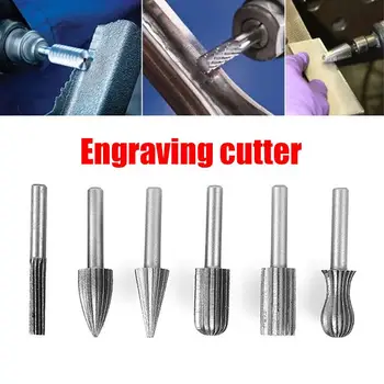 

Engraving Cutter High Carbon Steel 6pcs/Set Carving Tool Cutting Lines Sets for Grinding Engraving Needle Diamond Grinding Head