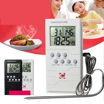 

Digital Cooking Meat Thermometer with Single Probe Large LCD Display