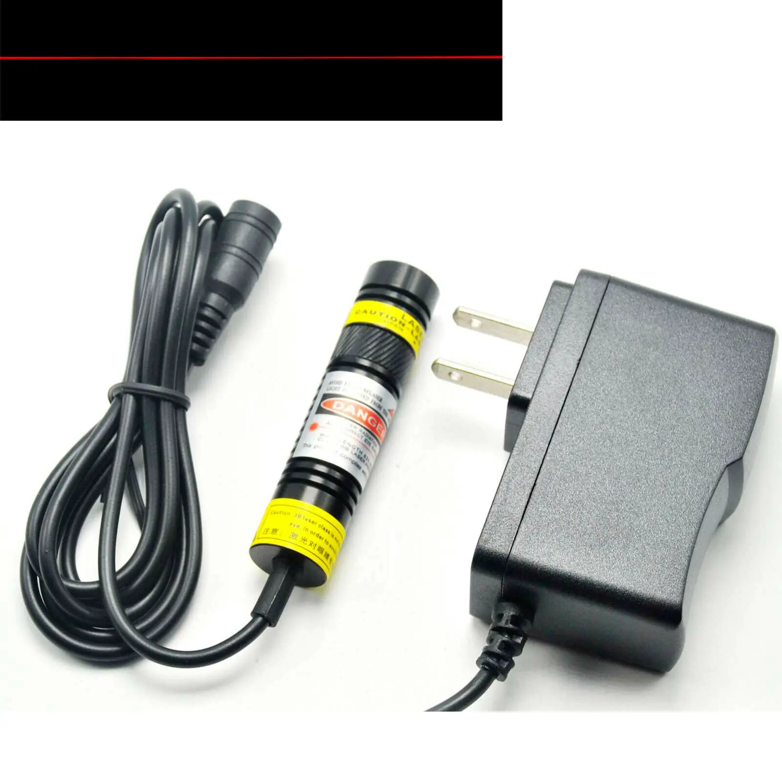 650nm 50mw dot red laser diode module locator 16x68mm w 5v adapter 650nm 50mW Dot Red Laser Diode Module Locator 16x68mm w/ 5V Adapter