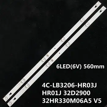 

New 15set=30pcs 6LED(6V) 560mm LED Backlight Strip for L32P1A 4C-LB3206-HR03J HR01J 32D2900 32HR330M06A5 V5