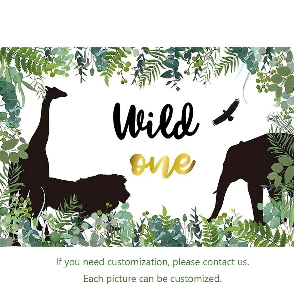 Фоны для фотосъемки новорожденных Yeele Jungle Safari Wild One 1 й день рождения|Фон