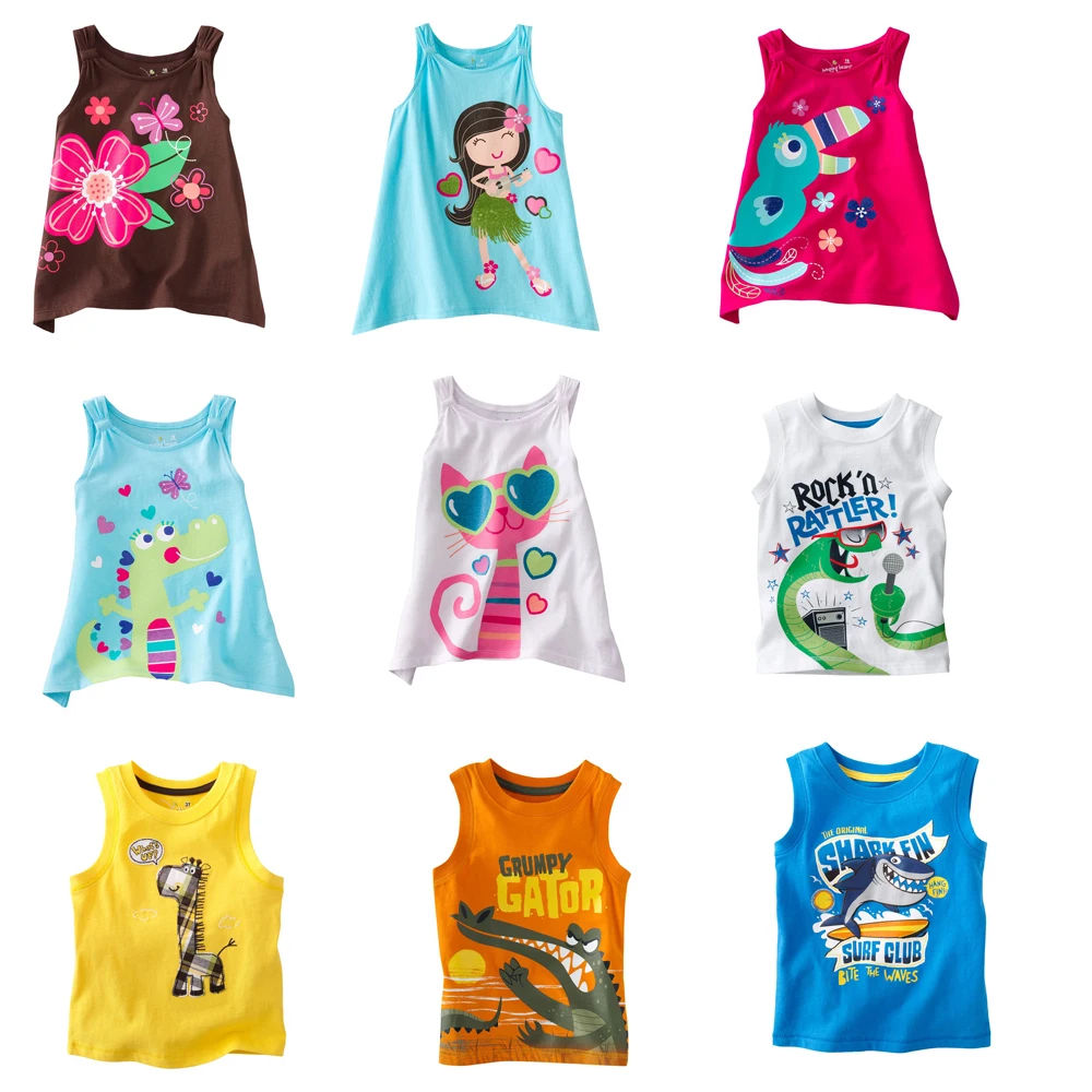 

Promotions 100 Cotton Summer Boys T Shirts Girls T Shirts Infant Baby Tees Roups Modis TShirts for 18M-5T Baby Shark Clothes