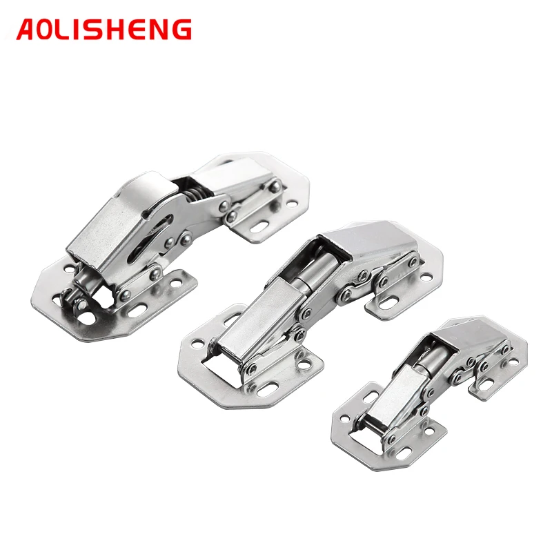 

AOLISHENG Free Shipping Frog Hinge 90 Degree Cold Rolled Steel Furniture Hardware Wardrobe Door Without Slot Inset Cabinet