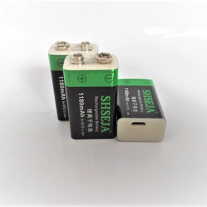 Rechargeable Lithium Batteries 9V 1180mWh lithium li-po li-ion rechargeable battery