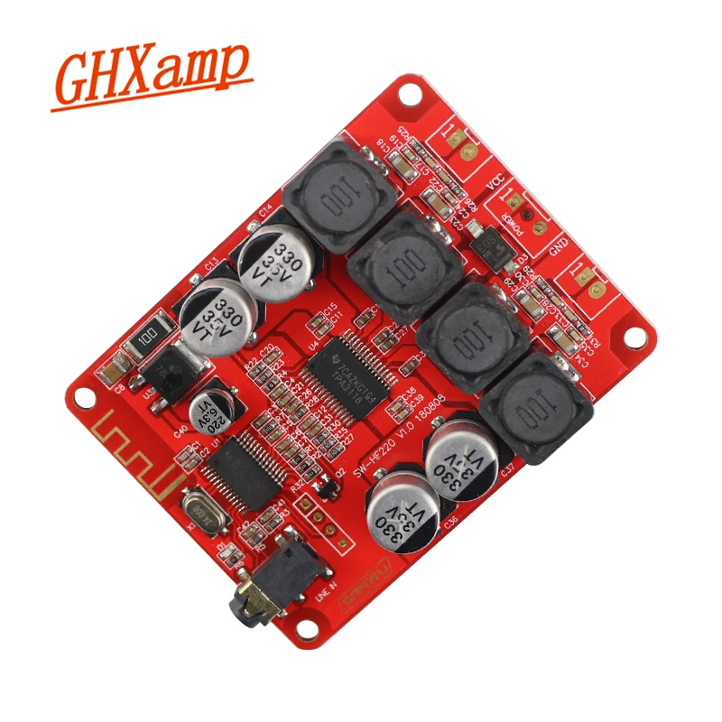 Плата цифрового усилителя мощности TPA3118 плата 2X30W AUX 8 26VDC Bluetooth V5.0|Усилители