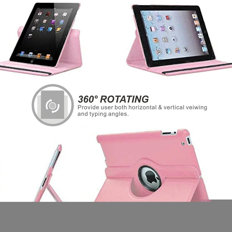 Чехол для iPad mini 1 2 3 чехол с поворотом на 360 градусов откидные чехлы из