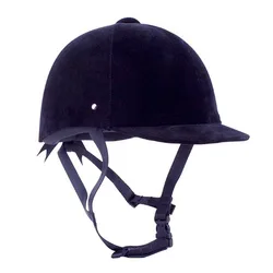 Cavassion Classical Velvet Unadjustable Equestrian Helmet in Horse Riding Sports