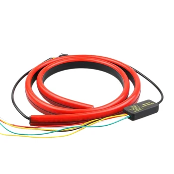 

Car Led Taillight Tail Box Edge Light Tail Box Light Multi-Mode Dimming Streamer Car Back Box Marquee Red
