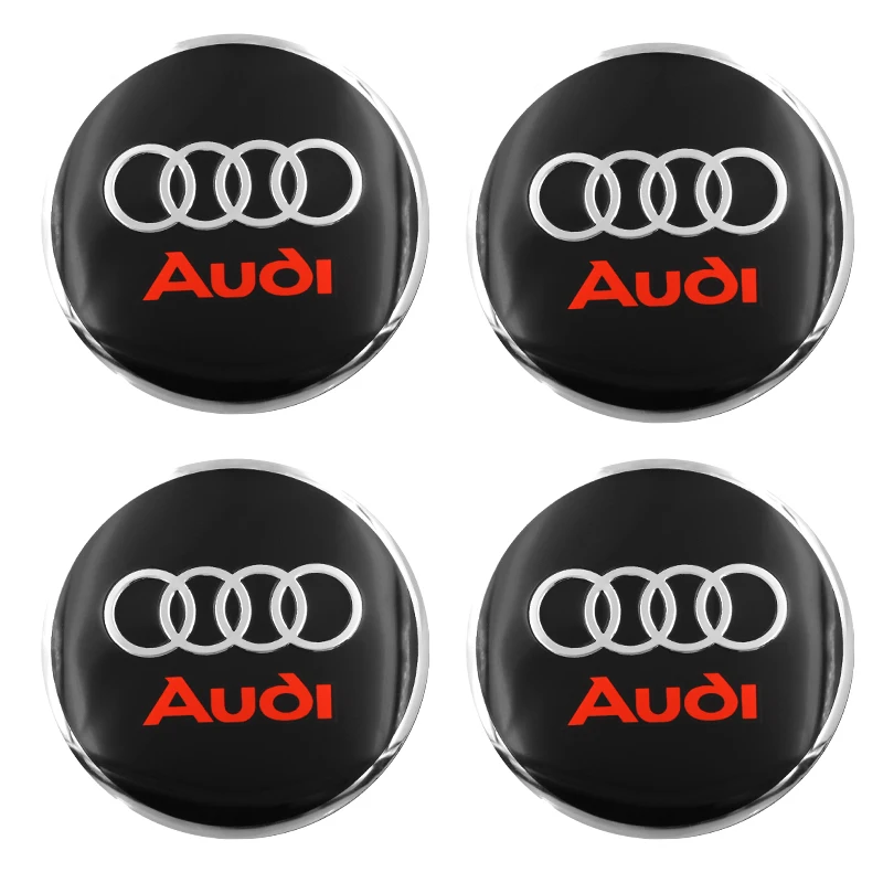 

4pcs Car Styling Car tire Wheel Hubcaps Decorative Sticker For audi a3 a4 a5 a6 a7 a8 Q3 Q4 Q5 Q6 Q7 b8 Car Accessories