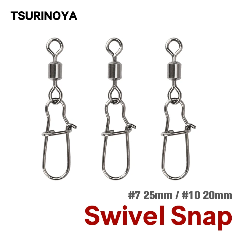 Tanio TSURINOYA #7 #10 obrotowy zatrzask akcesoria wędkarskie ze stali